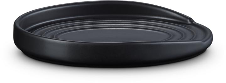 Actual product image Le Creuset Creuset ova stoneware spoon rest black matt