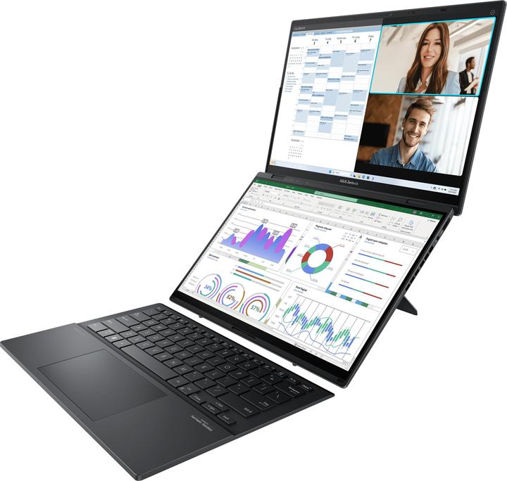 Produktbild ASUS Zenbook Duo OLED (UX8406CA-PZ961W), Prozessortyp: Intel (14", 1000 GB, 32 GB, CH)