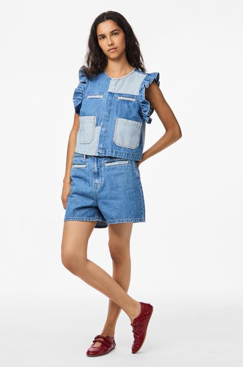 Actual product image Pieces PCFIE VOLANT PATCHWORK Jeansweste (L)