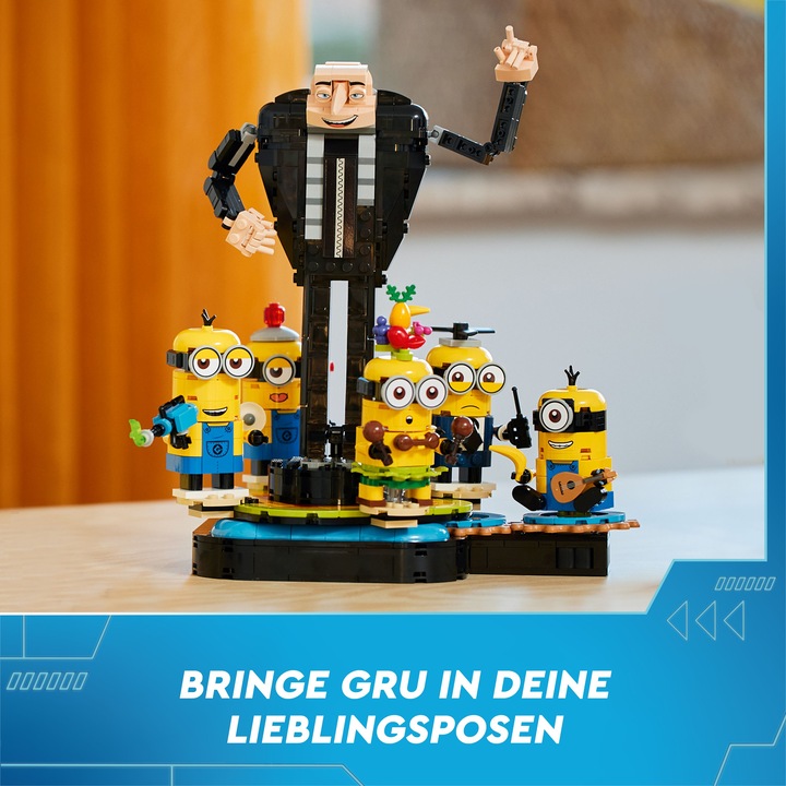 Actual product image LEGO Gru and the Minions made from bricks (75582, LEGO Minions)