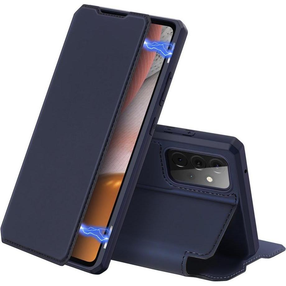 Dux Ducis Skin X Series Bookcover (Samsung Galaxy A72 5G), Smartphone Hülle, Blau