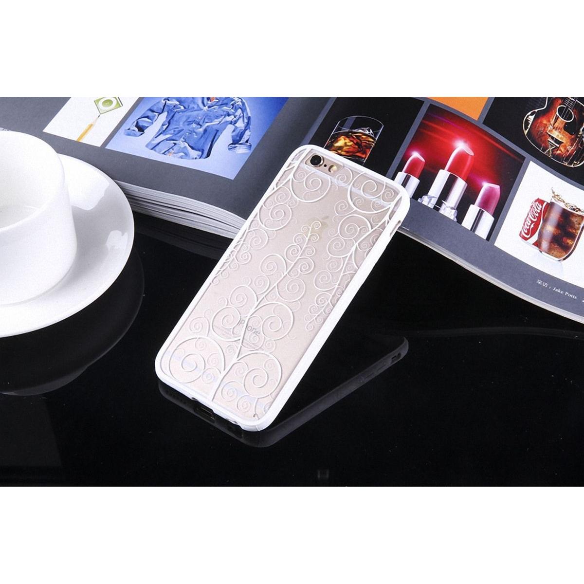 Thumbnail - König Design Apple iPhone SE 2022 Handyhülle Mandala Case Cover Schutzhülle Motiv Bumper Weiss (Apple iPhone SE (3rd Gen...