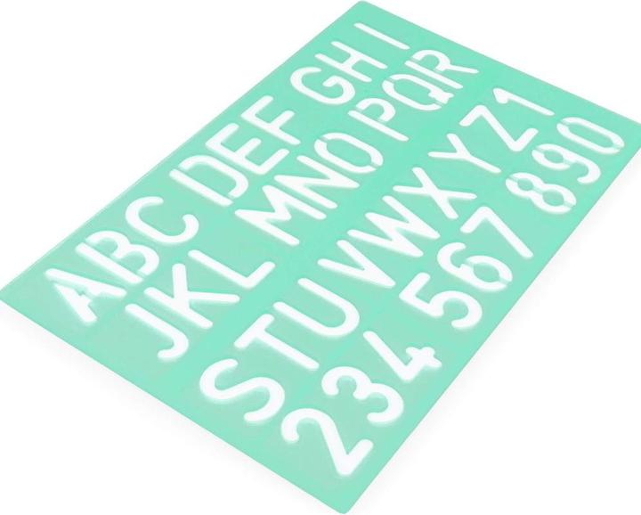 Produktbild Linex Schriftschablonen-Set (25 cm, Kunststoff)