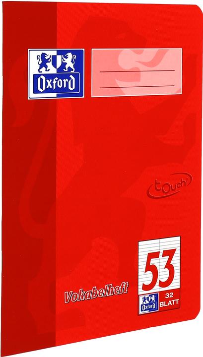 Actual product image Oxford Vocabulary book "TOUCH", A5 (A5, Lined)