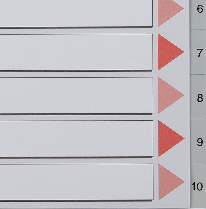 Image du produit Esselte Registre en plastique chiffres