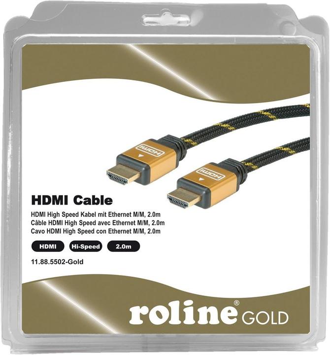 Produktbild Roline HDMI (Typ A) — HDMI (Typ A) (2 m)
