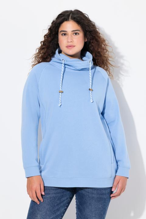Produktbild Ulla Popken Sweatshirt, weiter Stehkragen, Taschen, Raglan-Langarm (54)