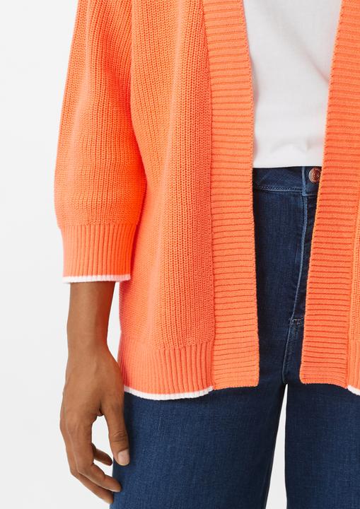 Produktbild Comma Strickjacke Baumwollstrickjacke mit 3/4-Ärmeln (S)
