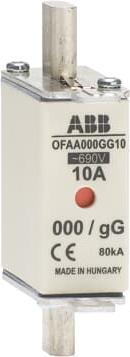 Produktbild ABB OFAA000GG63 NH-Sicherung NH 000 63A 690V GG 1SCA022661R9310 (63 A)