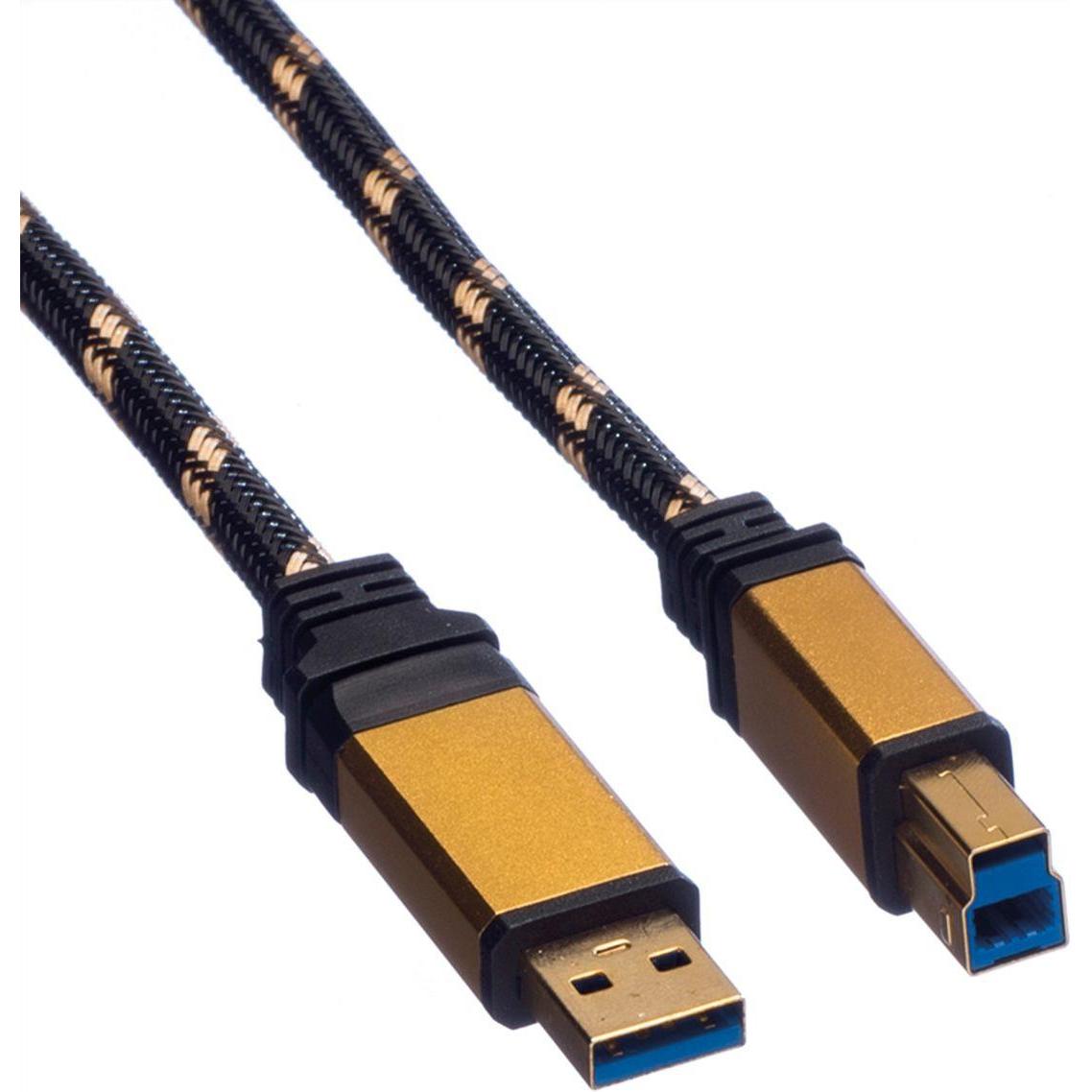 Roline Gold USB 3.0 (0.80 m, USB 3.0), USB Kabel