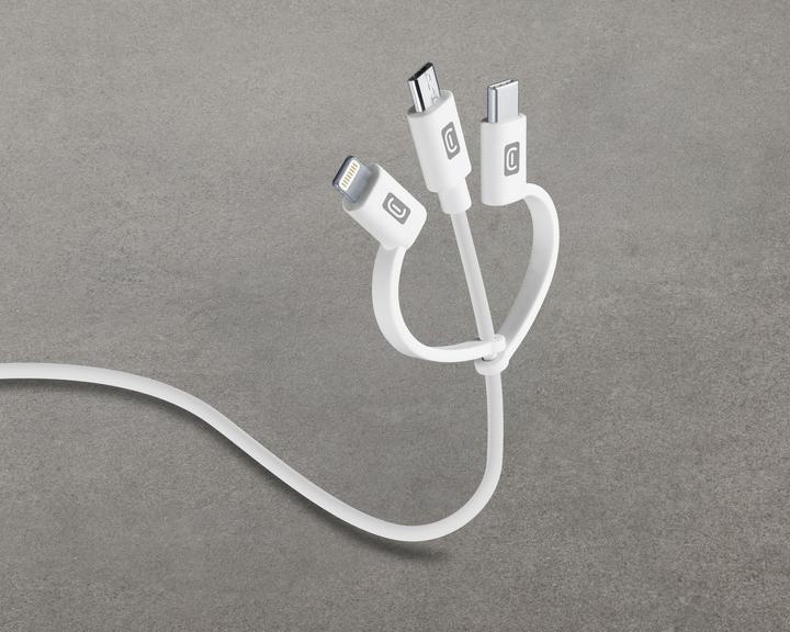 Image du produit Cellularline Câble USB Triple (1.20 m, USB 2.0)