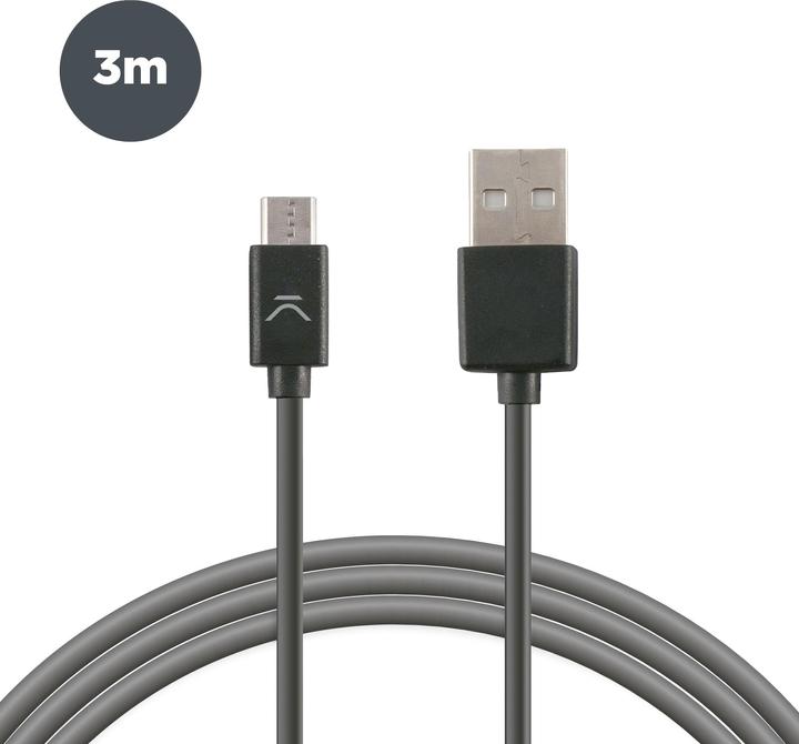 Actual product image KSIX USB Type & Charge Cable (3 m, USB 2.0, 25 W)