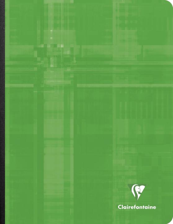 Image du produit Clairefontaine Cahier de notes avec dos en toile (17 x 22 cm, Quadrillé, Couverture rigide)