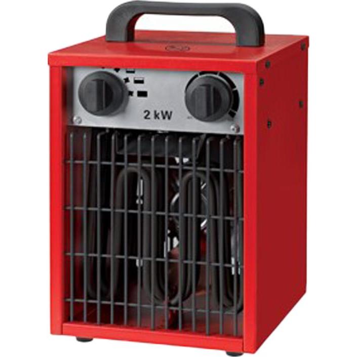 Tecmix BAUHEIZGERÄT TM BH 2000-3 (230V - EU) - 2000W, IP24, 3-STUFIG 650W / 1300W / 2000W, Heizlüfter