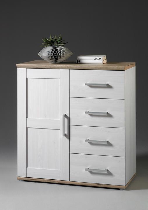 Actual product image Bega Consult Romance chest of drawers 3 wood-based material in Sibiu larch/San Remo light (93 x 45 x 99 cm)