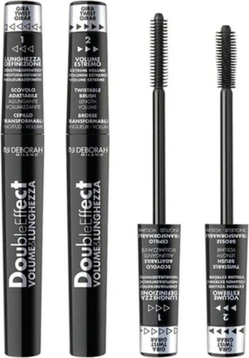 Deborah Milano Double Effect Mascara (Schwarz)