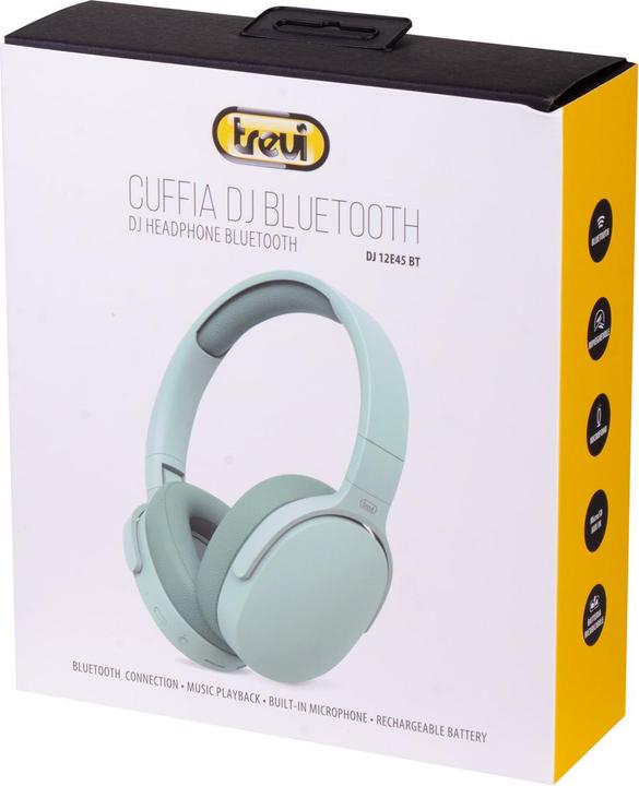 Actual product image Trevi DJ 12E45 BT Wired and Cordless Headset A Pavilion Music and Bluetooth Calls Green (7 h, Cable)