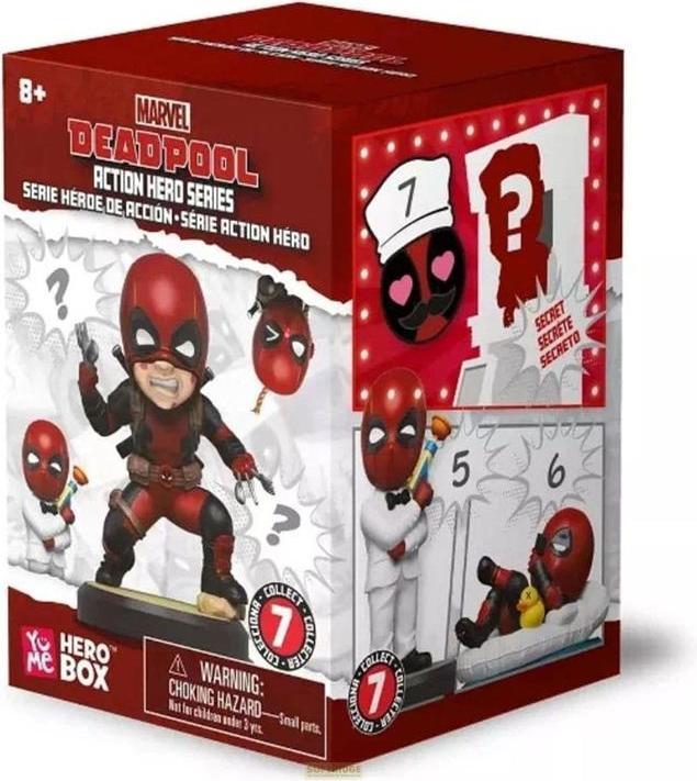 Actual product image YuMe Marvel Hero Box Tower Series Minifigures Deadpool 8 cm Display (6)