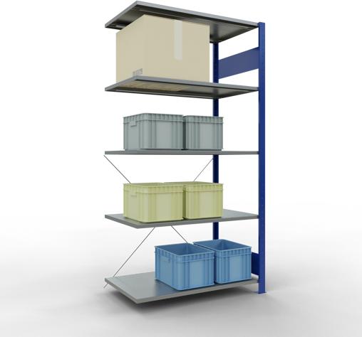 Actual product image Schulte Lagertechnik MULTIplus85 boltless bay system with cross brace