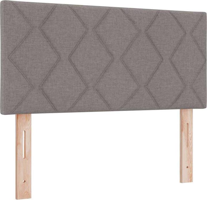 Produktbild VidaXL Boxspringbett Mit Matratze Stoff Taupe (100 x 200 cm)