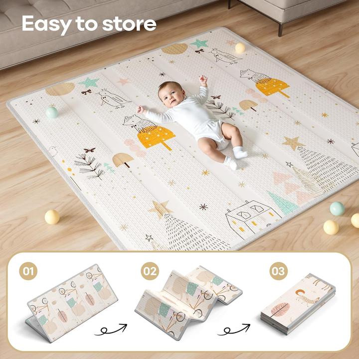 Actual product image Lertantri Laufgitter mit Spielmatte, 150 x 150 x 66 cm (150 cm, 150 cm)