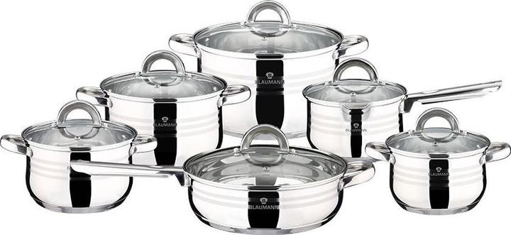Productafbeelding Blaumann Gourmet (24 cm, Kookpotten en pannenset, Roestvrij staal)