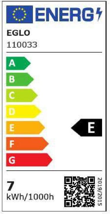 Etichetta energetica EGLO Illuminante (E27, 7 W, 806 lm, 1 x, E)