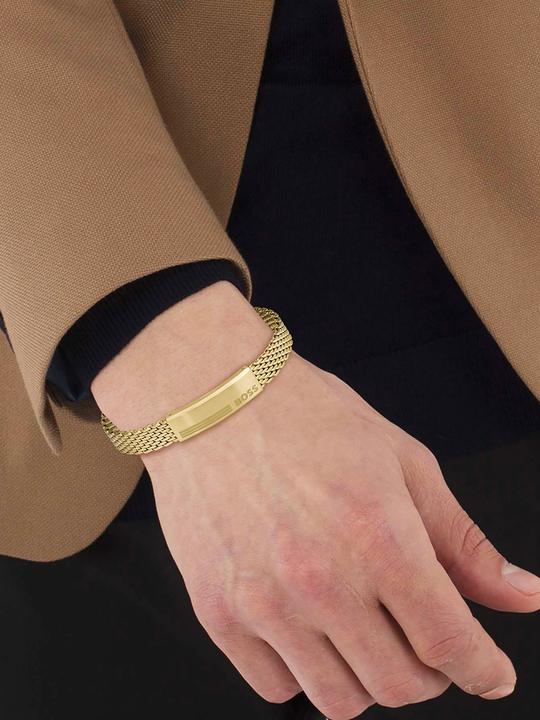 Produktbild Hugo Boss Stylish gold-plated bracelet Mesh 1580610 (Ionisch plattierter Stahl)