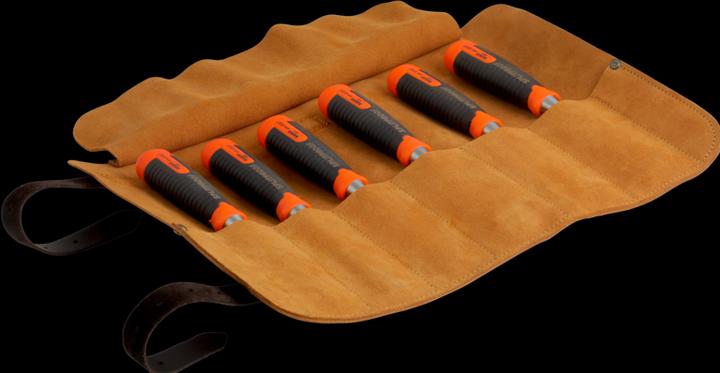 Immagine prodotto Bahco Set di trucioli professionali 6 pezzi (434-S6-LR) in custodia di pelle (32 mm)