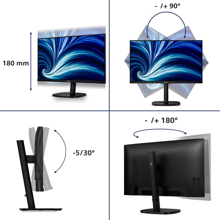 Produktbild Philips MMD 32B2N3500/00 IPS Monitor,,, Speakers, 2x HDMI, DisplayPort, USB Hub (2560 x 1440 Pixel, 31.50")