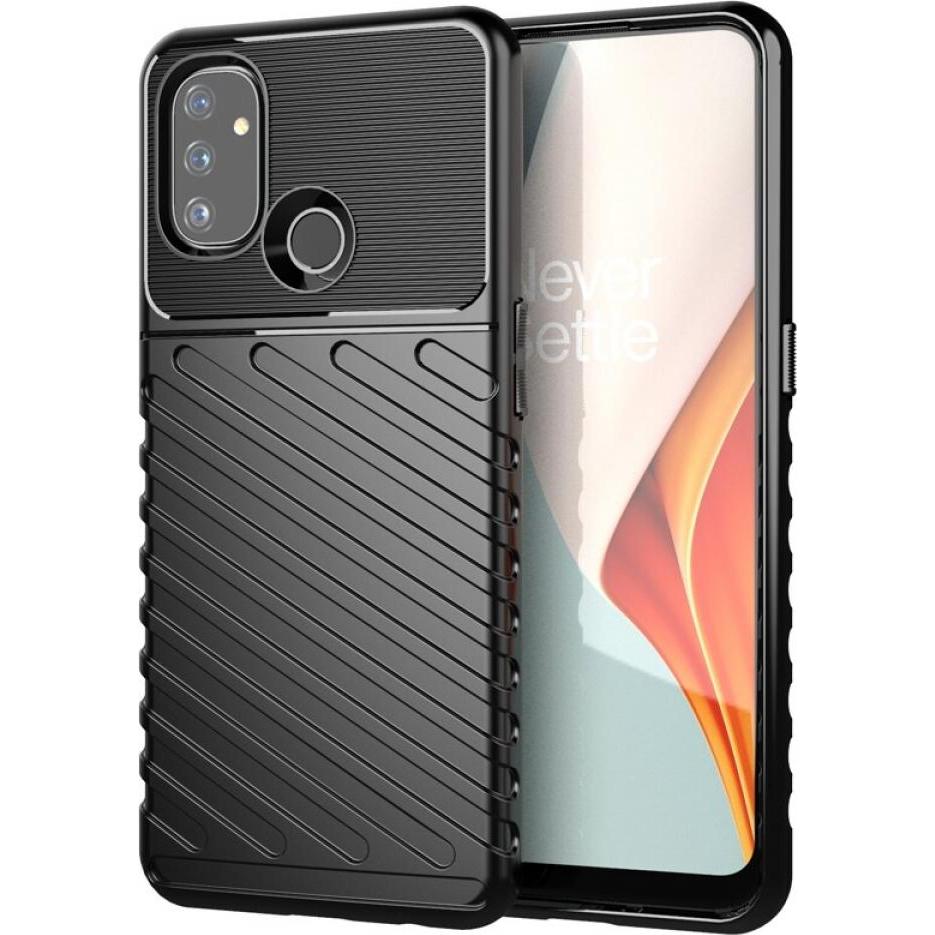 Screenguard OnePlus Nord N100 SpaceCase Impact-Resistant Hülle (OnePlus Nord N100), Smartphone Hülle, Schwarz
