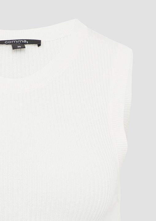 Produktbild Comma Strickpullunder Geripptes Stricktop aus Viskosemix im Slim Fit (44)