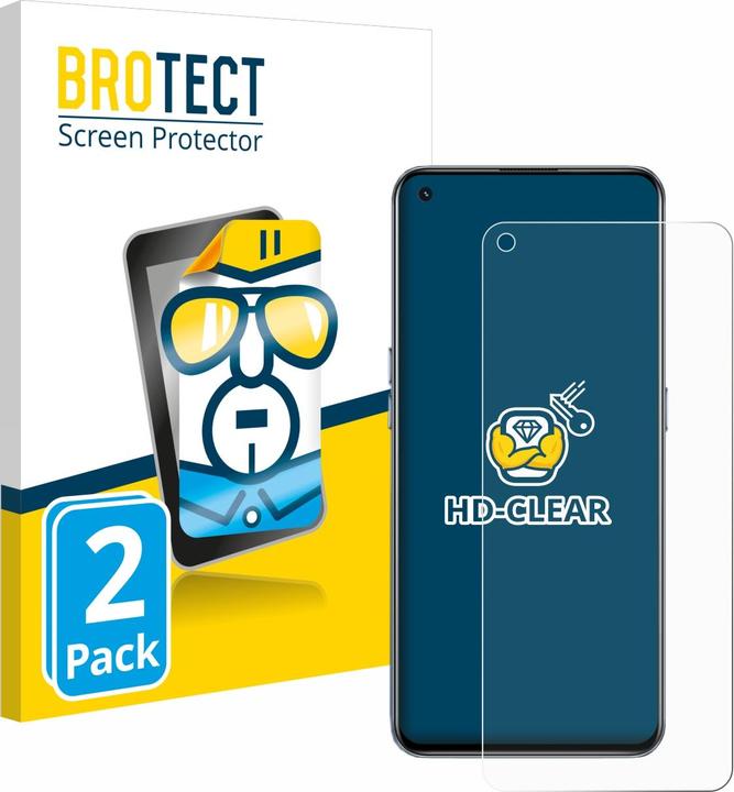 Actual product image BROTECT Screen Protector Clear (2 Piece, Realme GT 5G)