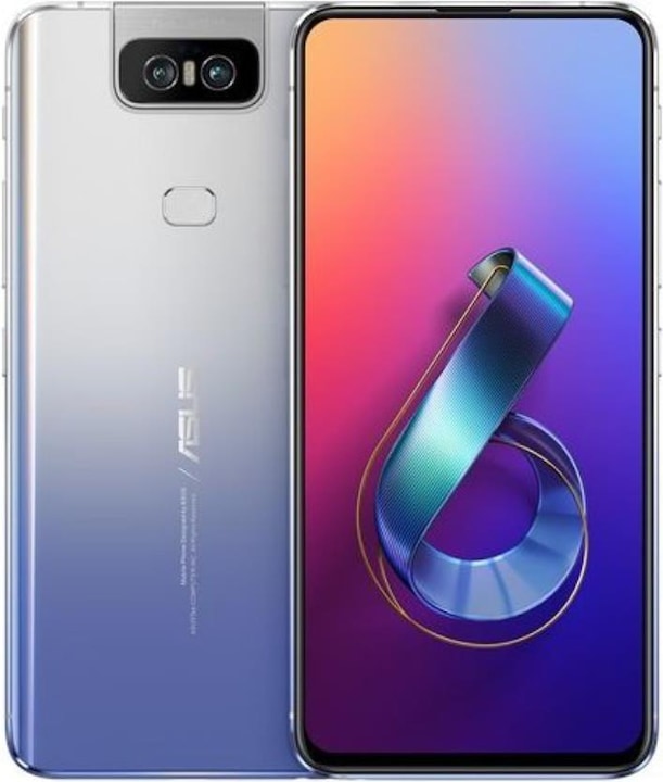 ASUS ZenFone 6 (128 GB, Argento crepuscolo, 6.40", Doppia SIM + SD, 48 Mpx, 4G)