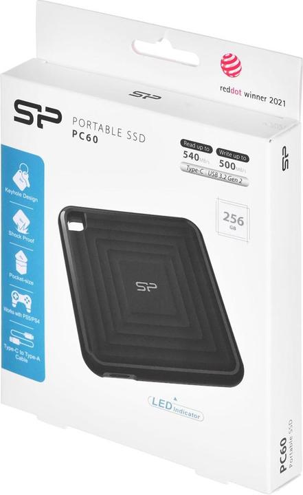 Actual product image Silicon Power External SSD PC60 256GB (256 GB)