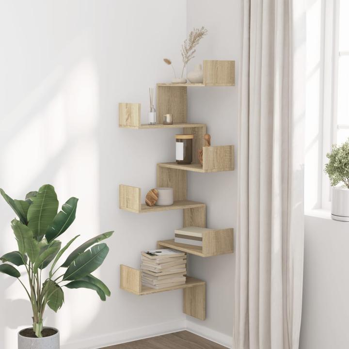 Produktbild VidaXL Wand-Eckregal (45 x 45 x 147 cm)