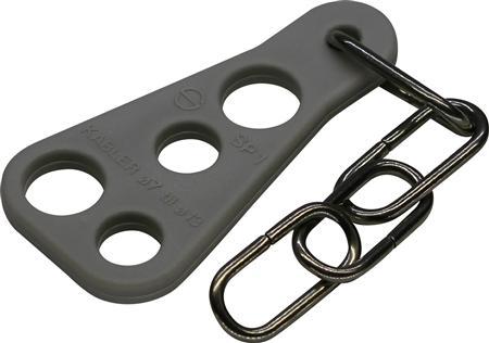 Actual product image Csdk SL SP1 Ø7-13MM for 4 cables, polypropylene knotted chain made of stainless steel.