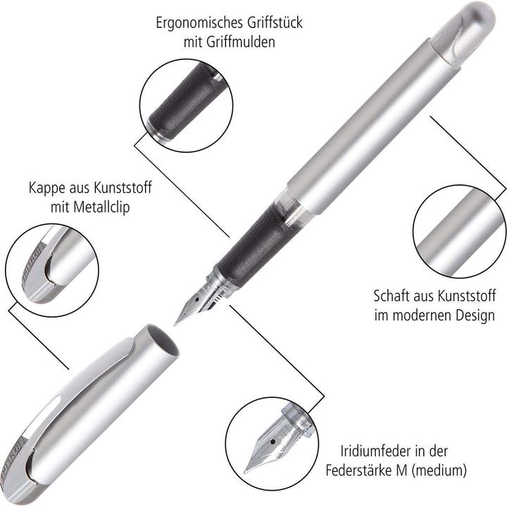 Image du produit Online Stylo plume College M 12530/3D Pink Brush (Brosse rose, 1x)