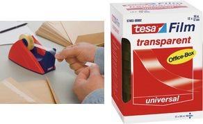Actual product image tesa 12x tesafilm TRANSPARENT - with strong adhesion - non-ageing and tear-resistant (12 mm)