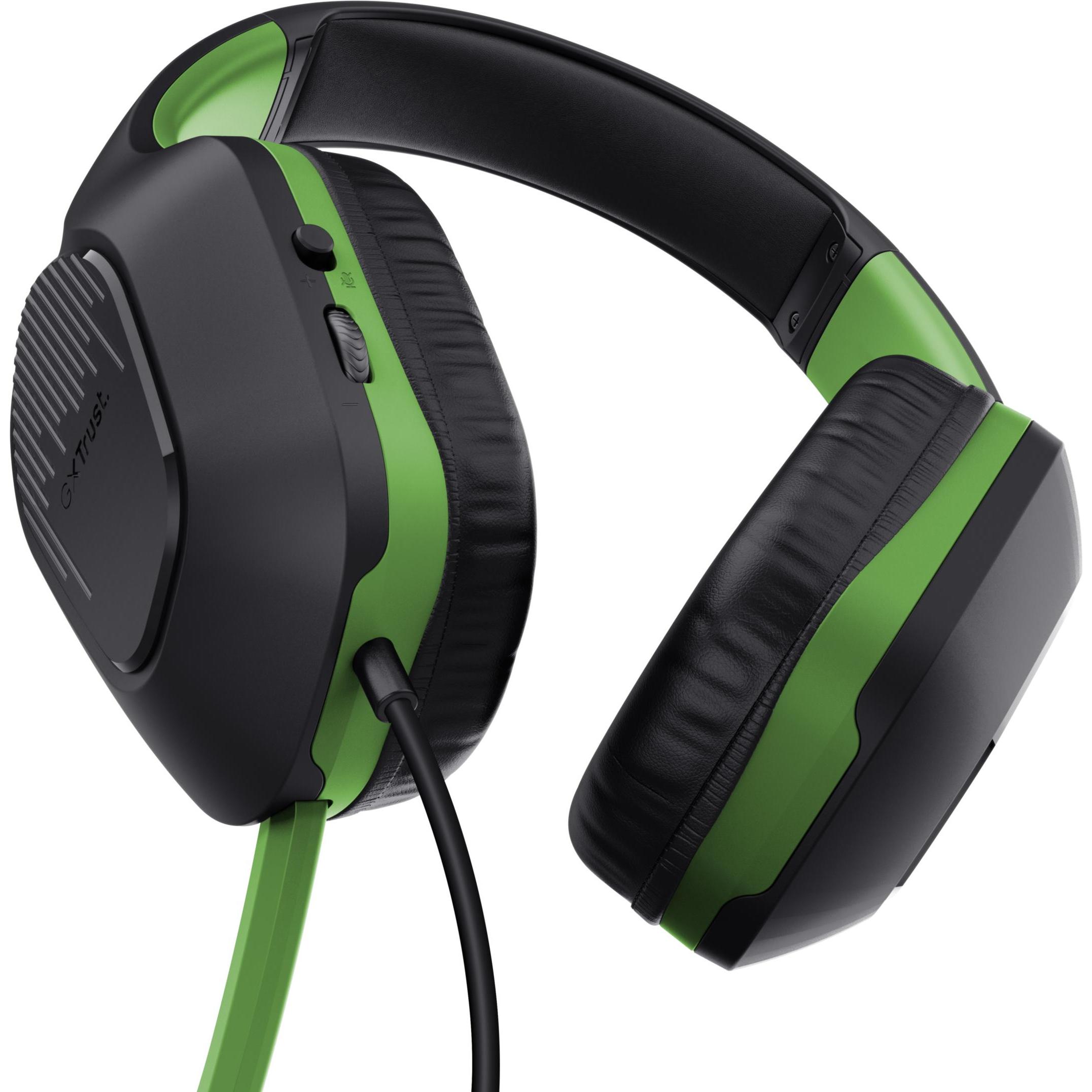 Thumbnail - Trust Gxt415x Zirox Headset Xbox (Kabelgebunden), Gaming Headset, Grün