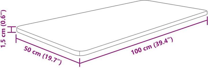 Actual product image vidaXL Arbeitsplatte