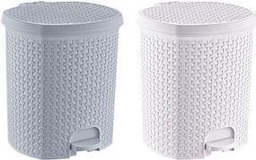 Produktbild keeeper Tret-Abfalleimer "tjark", 21 Liter, nordic-white Tret-Abfalleimer, Rattan-Optik, mit Tretpedal (21 l)