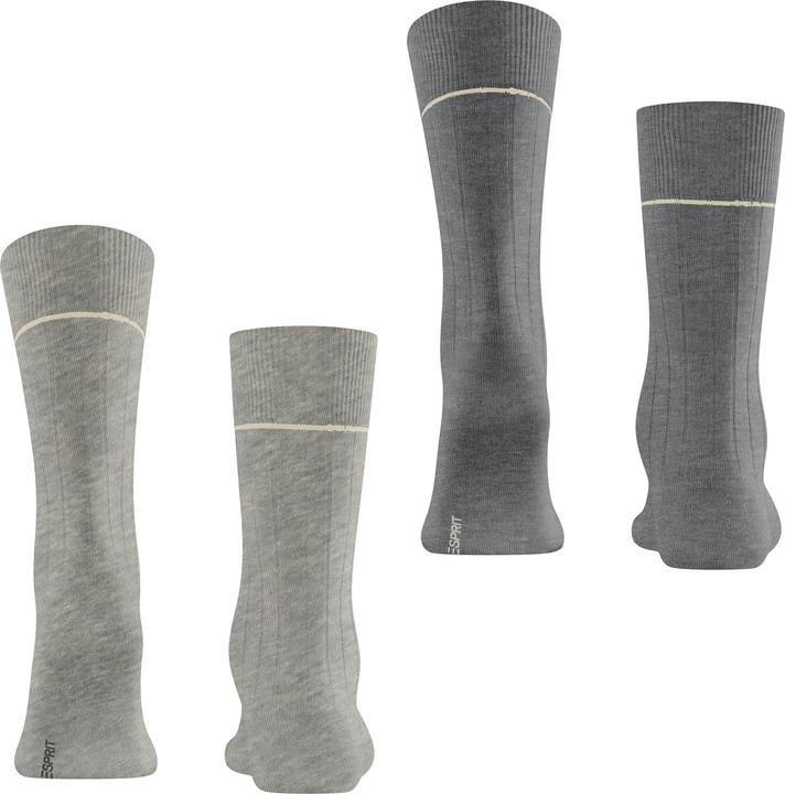 Produktbild Esprit Accent Rib 2-Pack Baumwollsocken (2er Pack, 43 - 46)