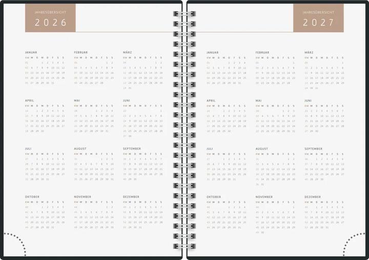 Actual product image Ridoide rido idé Wochenagenda Design Line Wire, One Line Grafisch, 2026 (148 x 210 mm, 1 week / 2 pages)