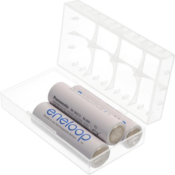 Actual product image XCell Universal 4er Akkuschutzbox für CR123A Akku, CR 16340 oder 2 CR 18650 Akku, Batterien