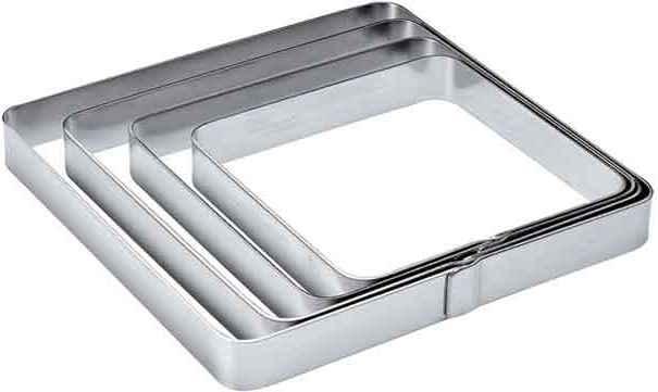 Actual product image Pavoni Cake ring square 14 cm x 2 cm