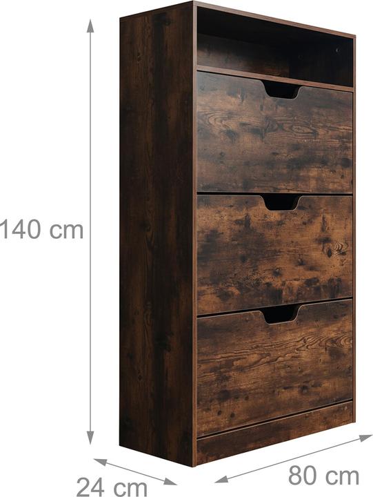 Produktbild Relaxdays Schuhschrank (80 x 24 x 140 cm)