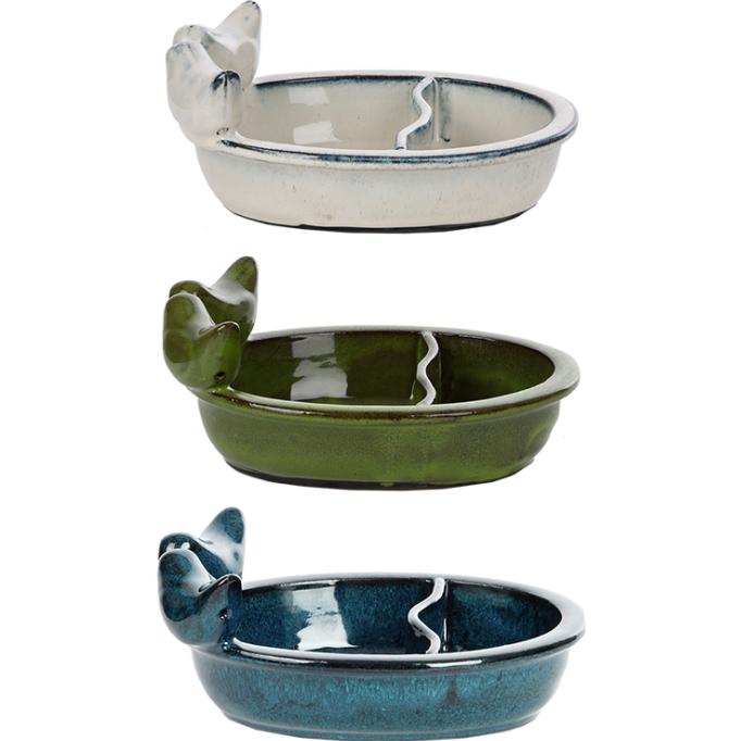 Thumbnail - Esschert Design Futter- / Trinkschale farblich sortiert, Vogelhaus