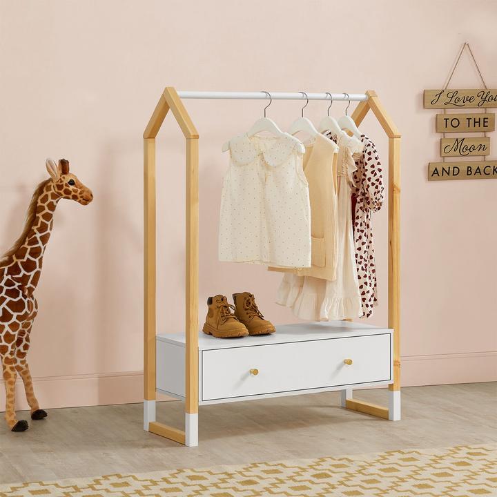 Immagine prodotto Juskys Kinder Kleiderständer Filla mit Schublade und Stange
