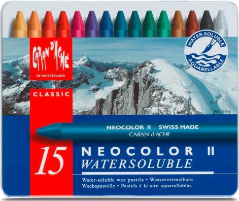 Produktbild Caran d'Ache Neocolor II Aquarelle Metallschachtel (Multicolor, 15 x)